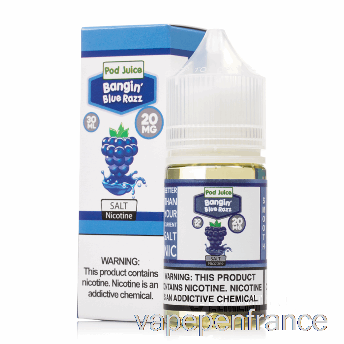 Bangin Blue Razz - Jus De Dosettes - Stylo Vape 30 Ml 20 Mg